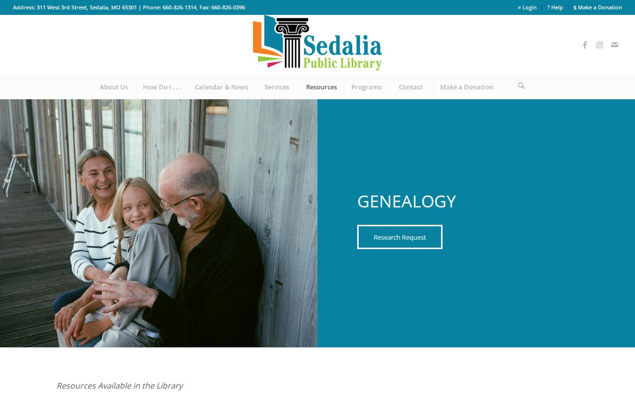 Sedalia residents directory local-history and city-directory resources